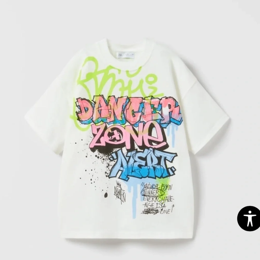 Zara Kids Graffiti T Shirt